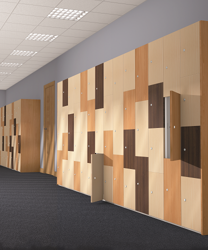 Timber Effect MFC Door Lockers