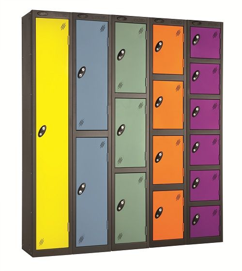 Colour Range One Door Locker - Nest of 2