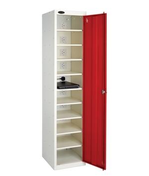 Single Door 10 Shelf Laptop Charging Locker