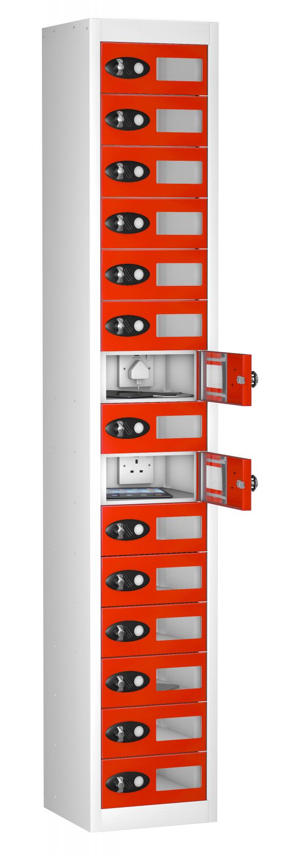 School Vision Panel 15 Door Mobile Phone Charging Locker