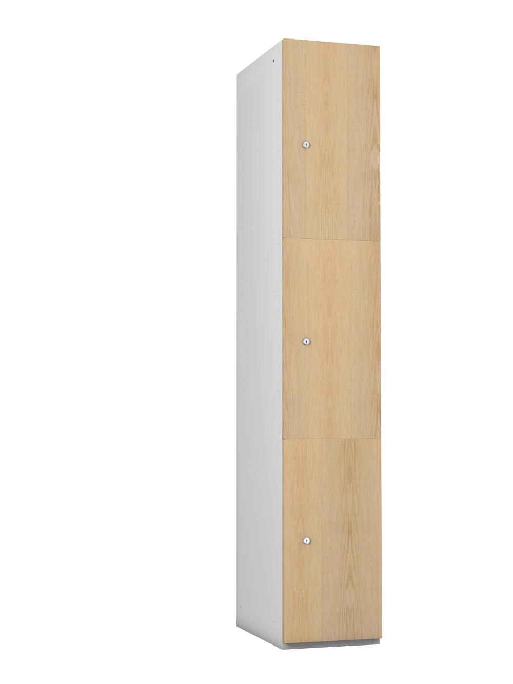 3 Compartment Timber Effect - MFC Door Locker