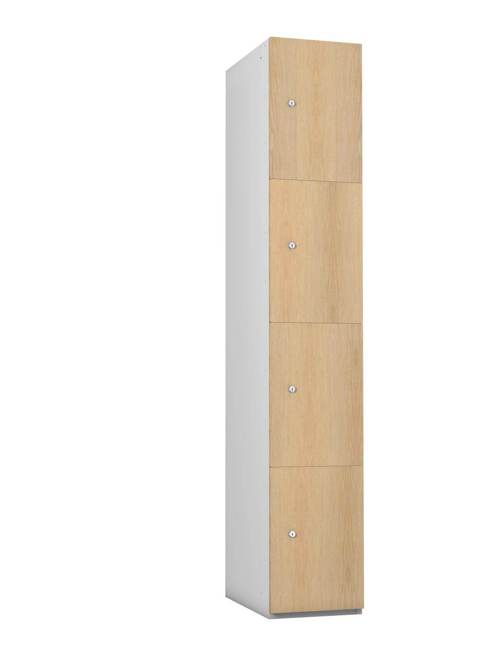 4 Compartment Timber Effect - MFC Door Locker