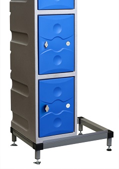 Std 160mm high Plastic locker Stand Sch 2