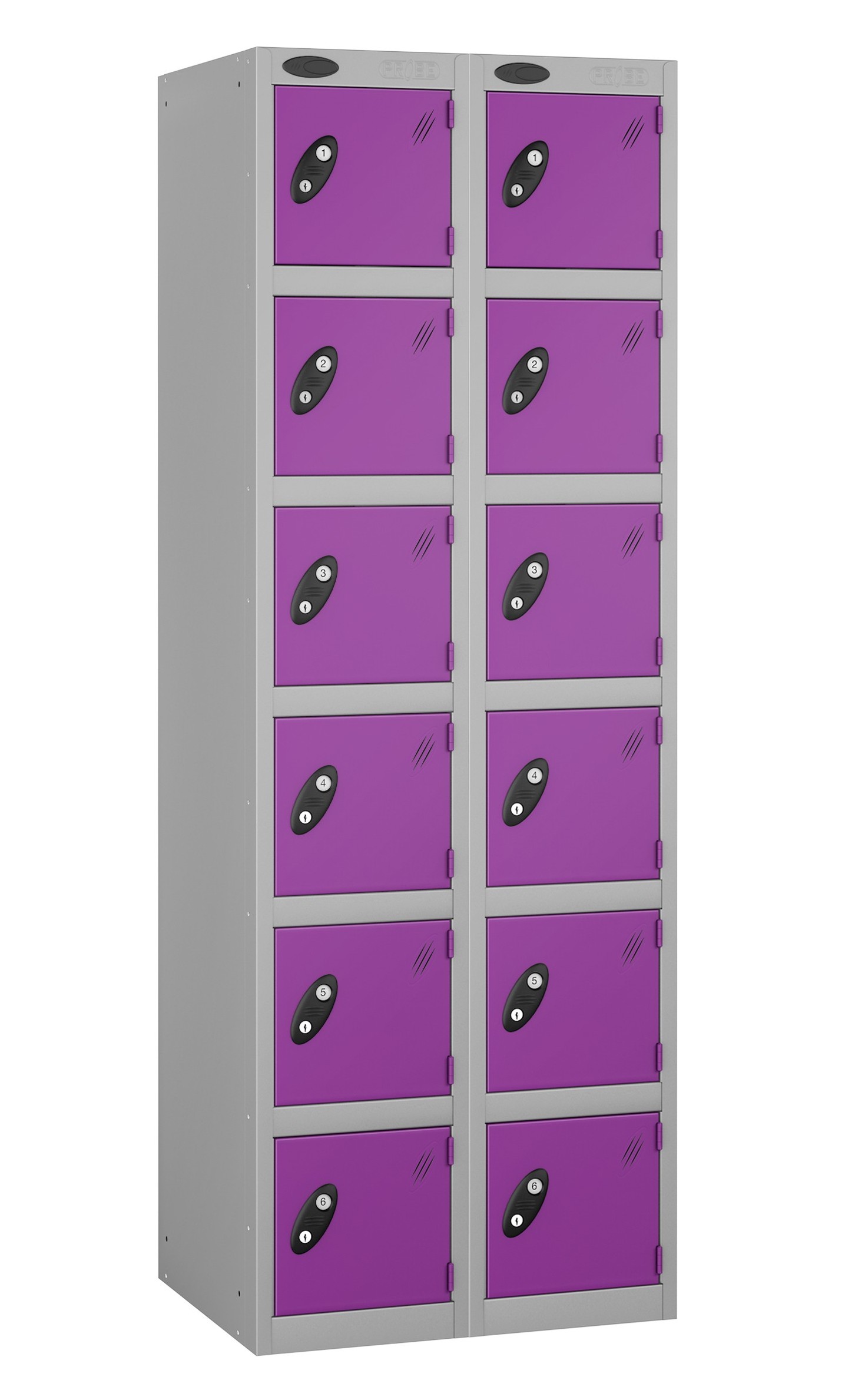 Colour Range Six Doors Locker - Nest of 2