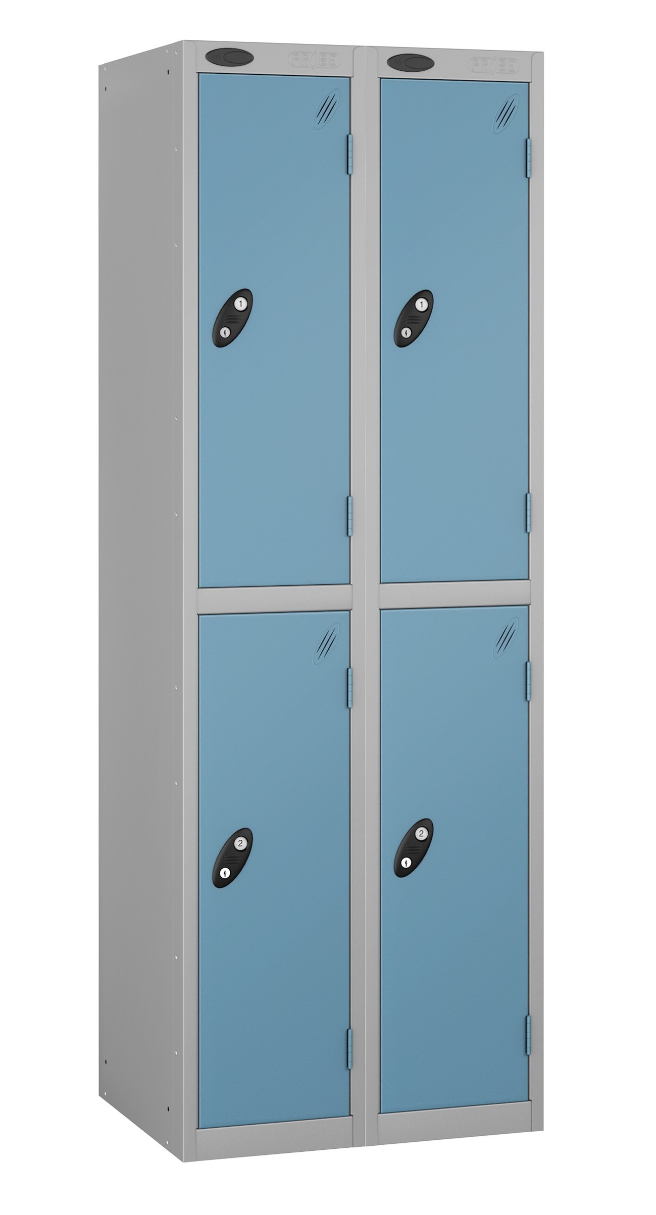 Colour Range Two Doors Locker - Nest of 2