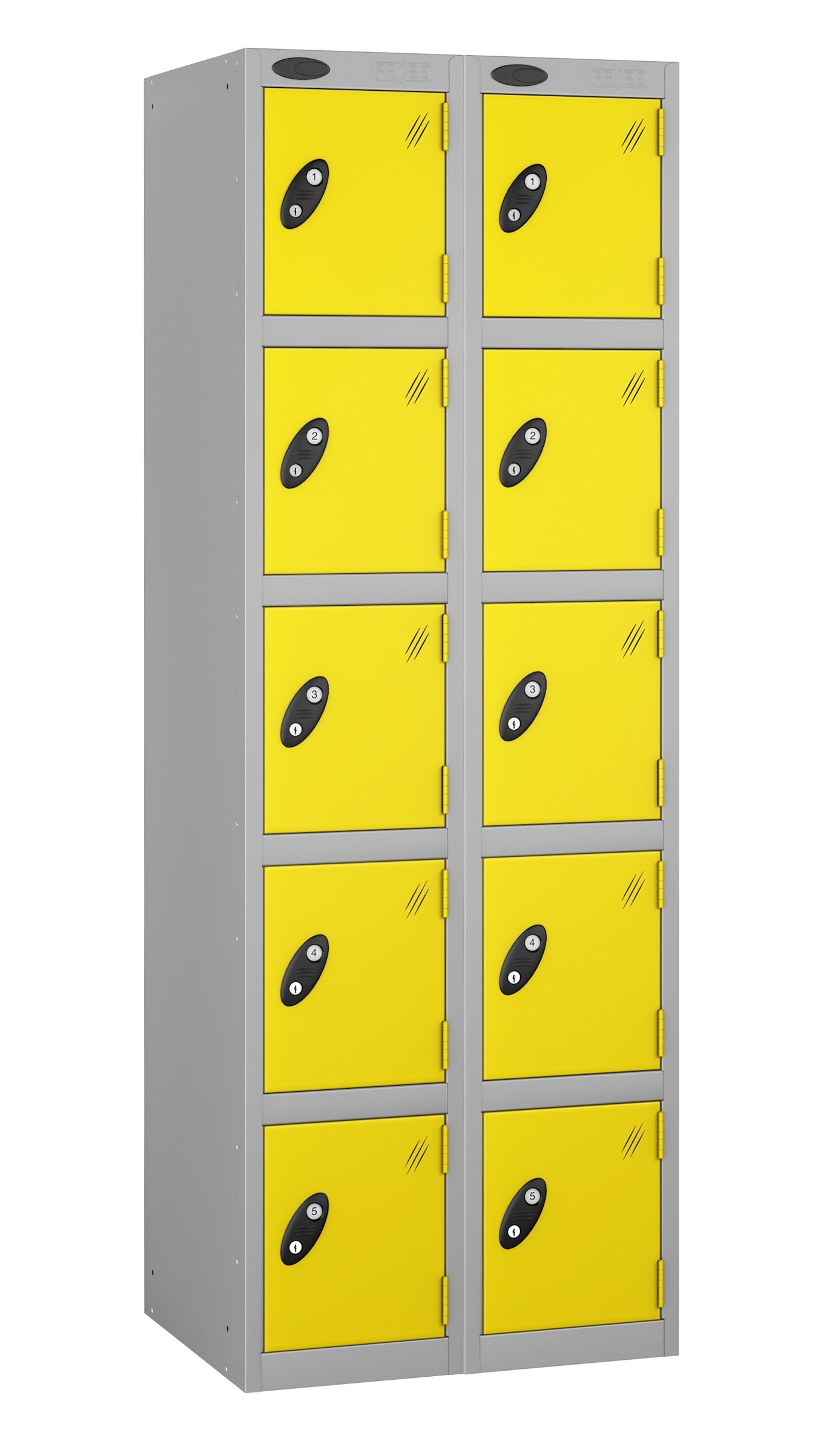 Colour Range Five Doors Locker - Nest of 2