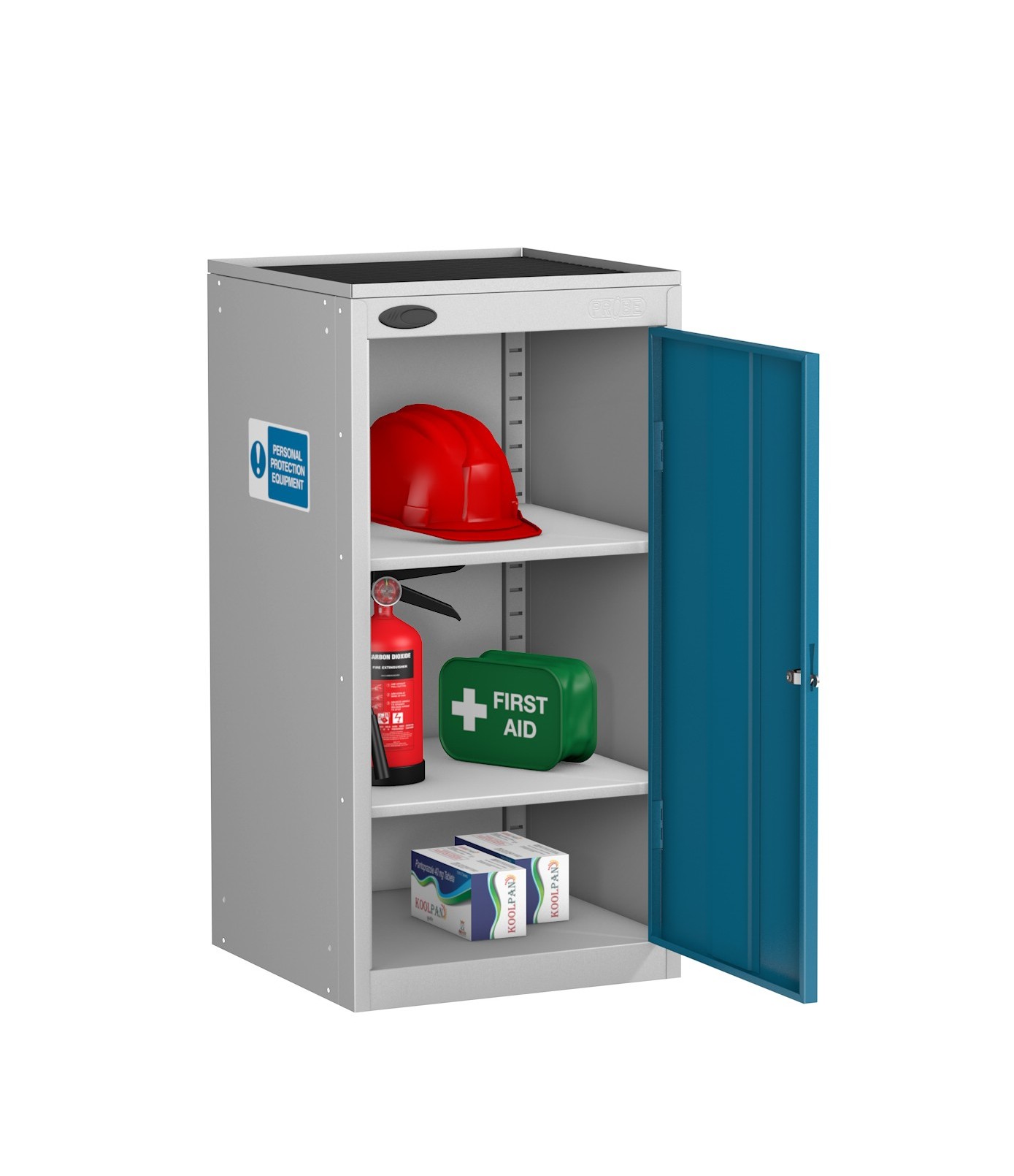 Small PPE Cabinet Dished Top