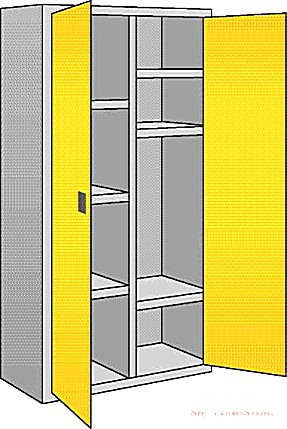 8 Compartments ACID + Alkali Cabinet