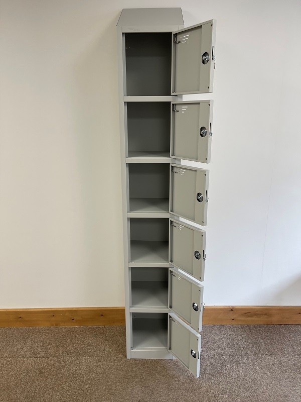 HERO Six Door Locker Sloping Top