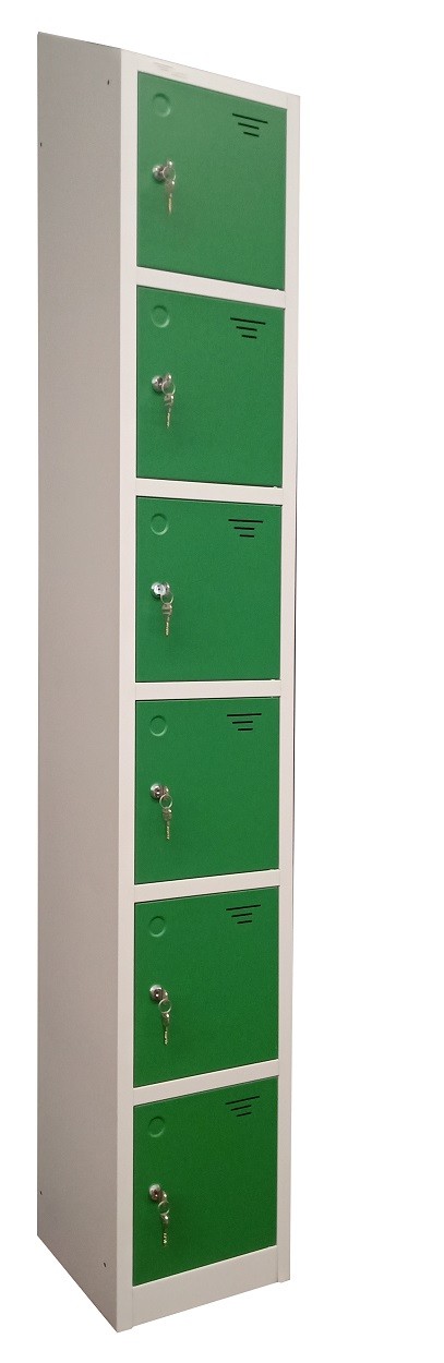 HERO Six Door Locker Sloping Top