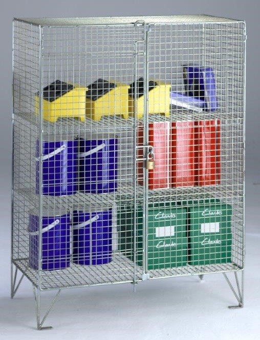 Wire Mesh Low Cupboard - Double Door