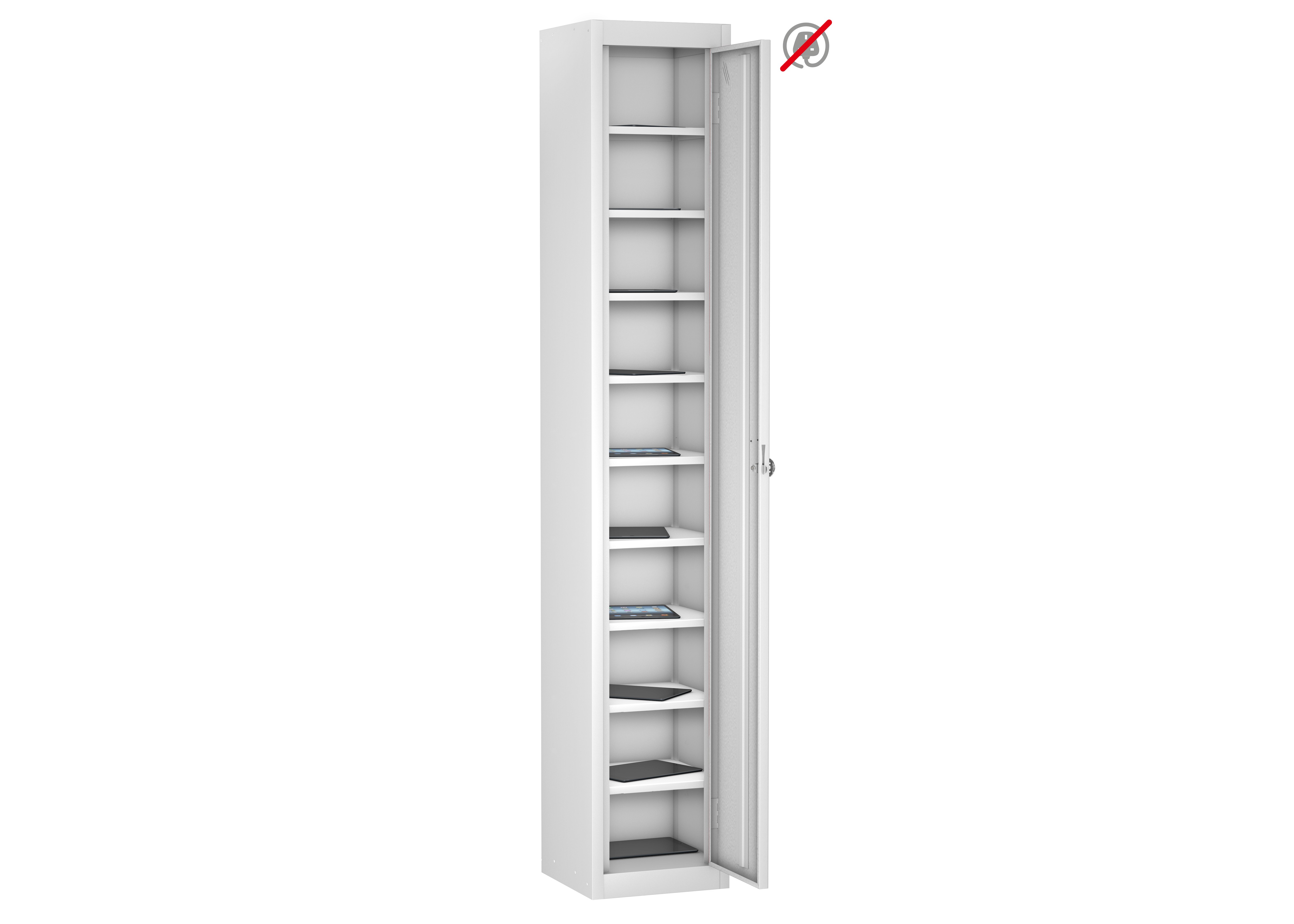 School Single Door 10 Compartment Non-Charging Locker