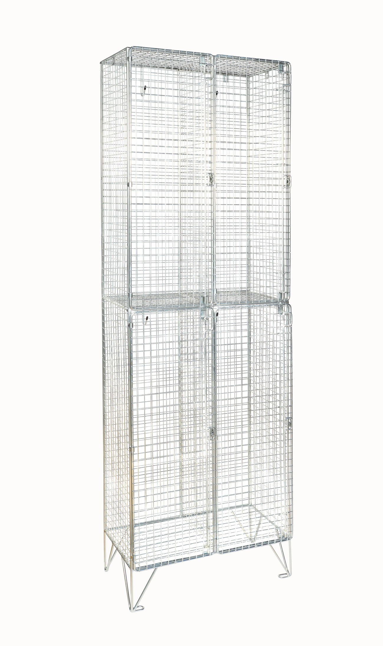 Premium Mesh Two Door Locker - Nest of 2