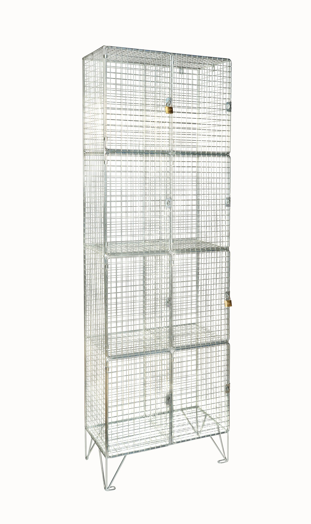 Economy Mesh Four Door Locker - Nest of 2