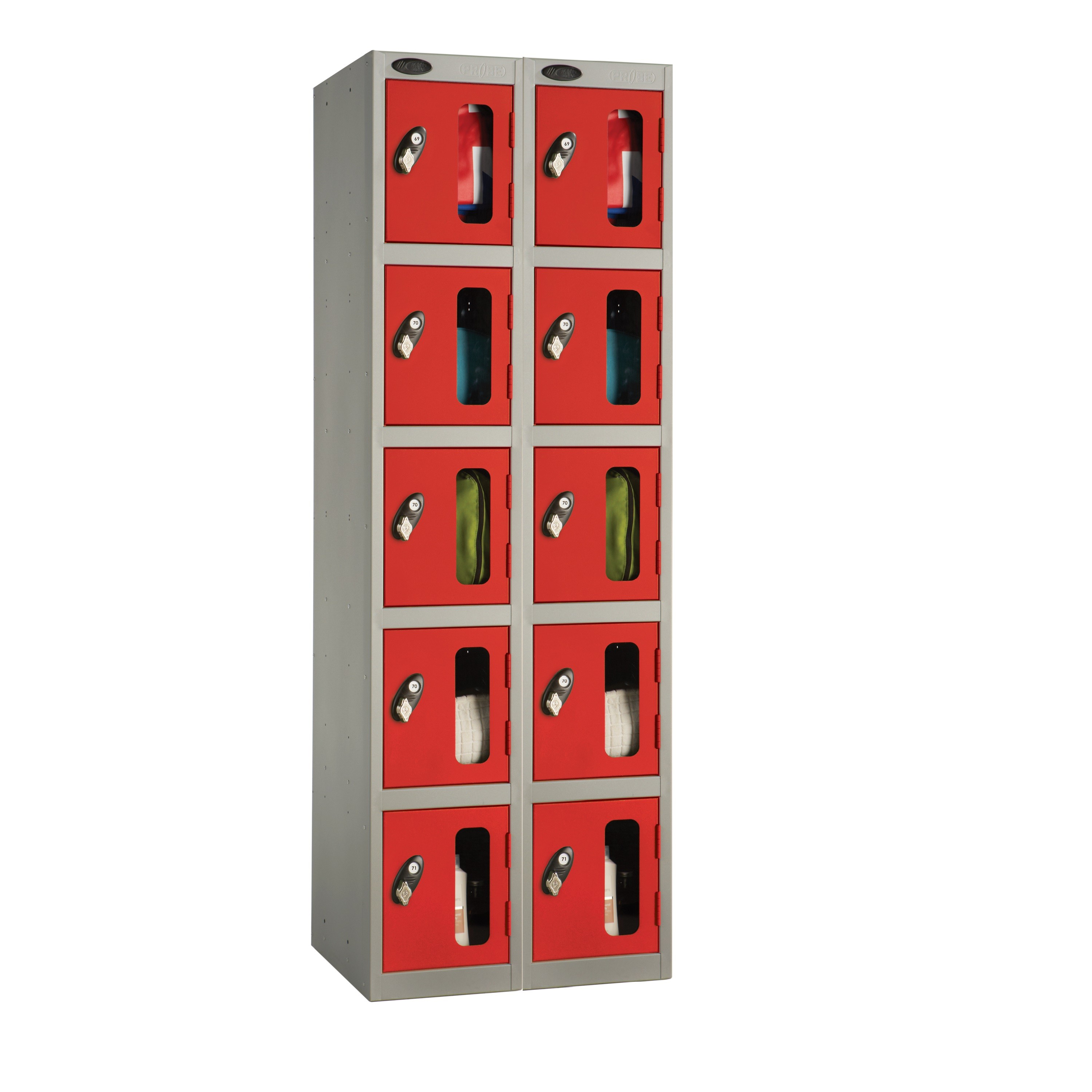 Five Doors Vision Panel Locker - Nest of 2