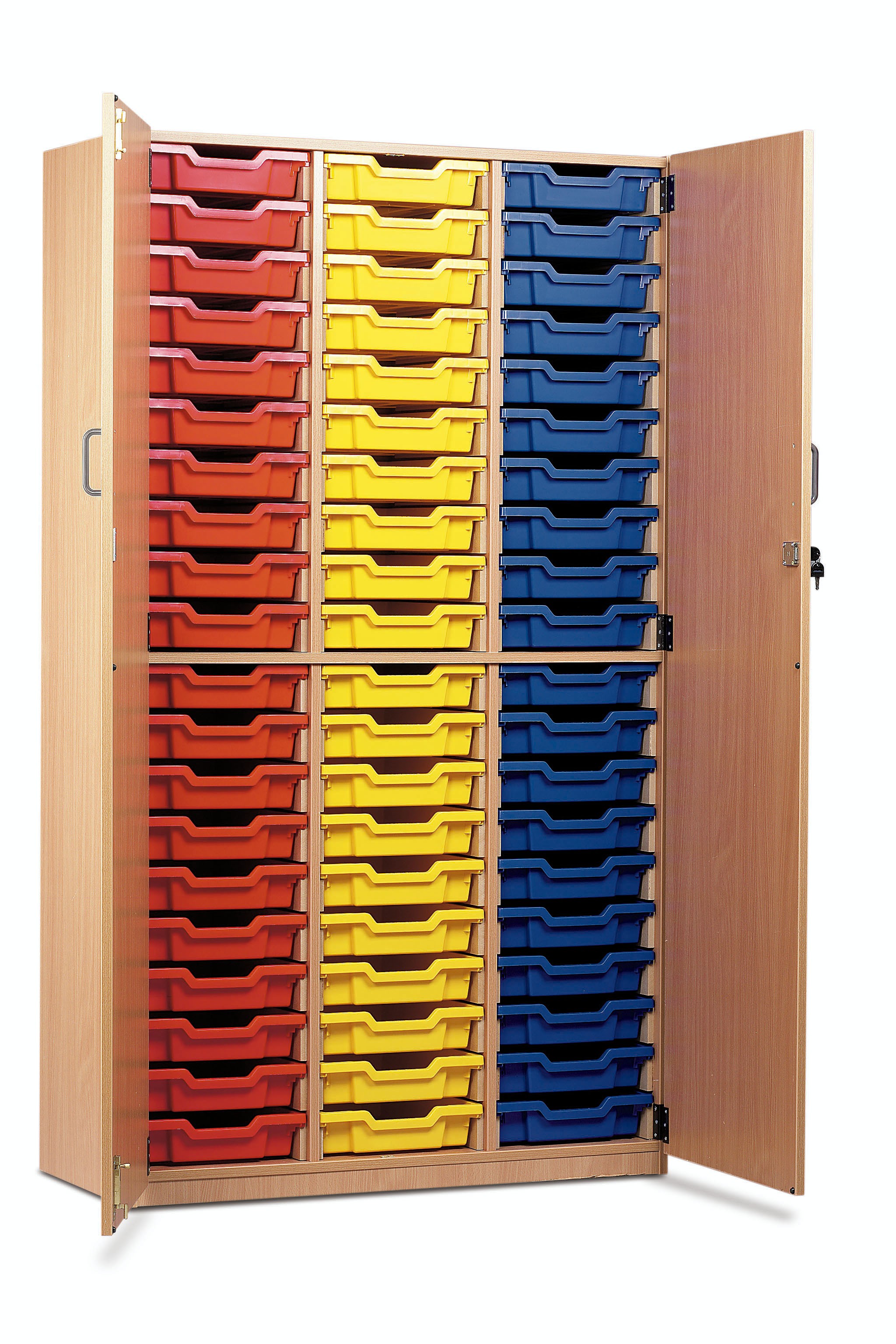 60 Shallow Tray Storage Cupboard Full Doors