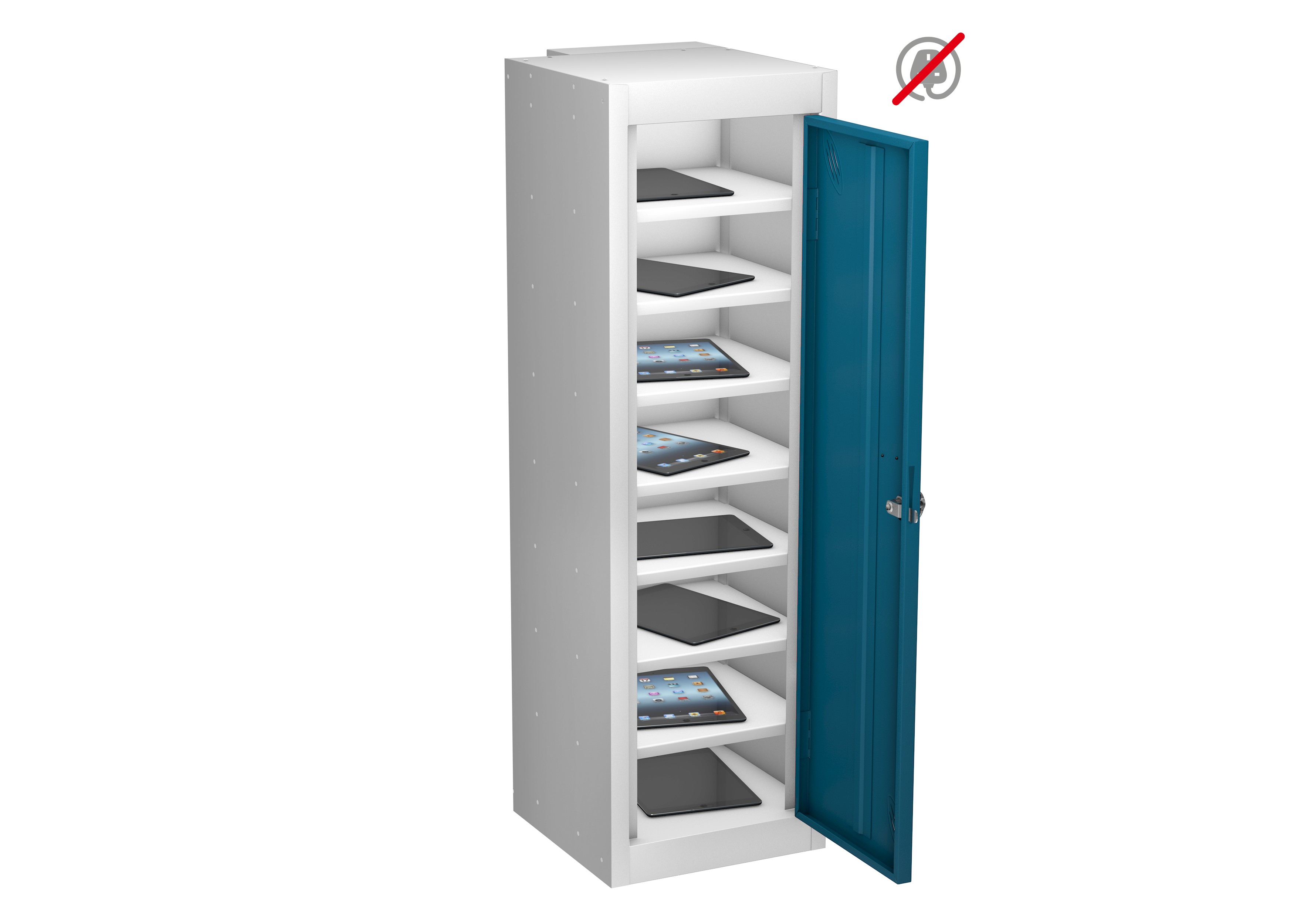 Single Door 8 Compartment Low Locker