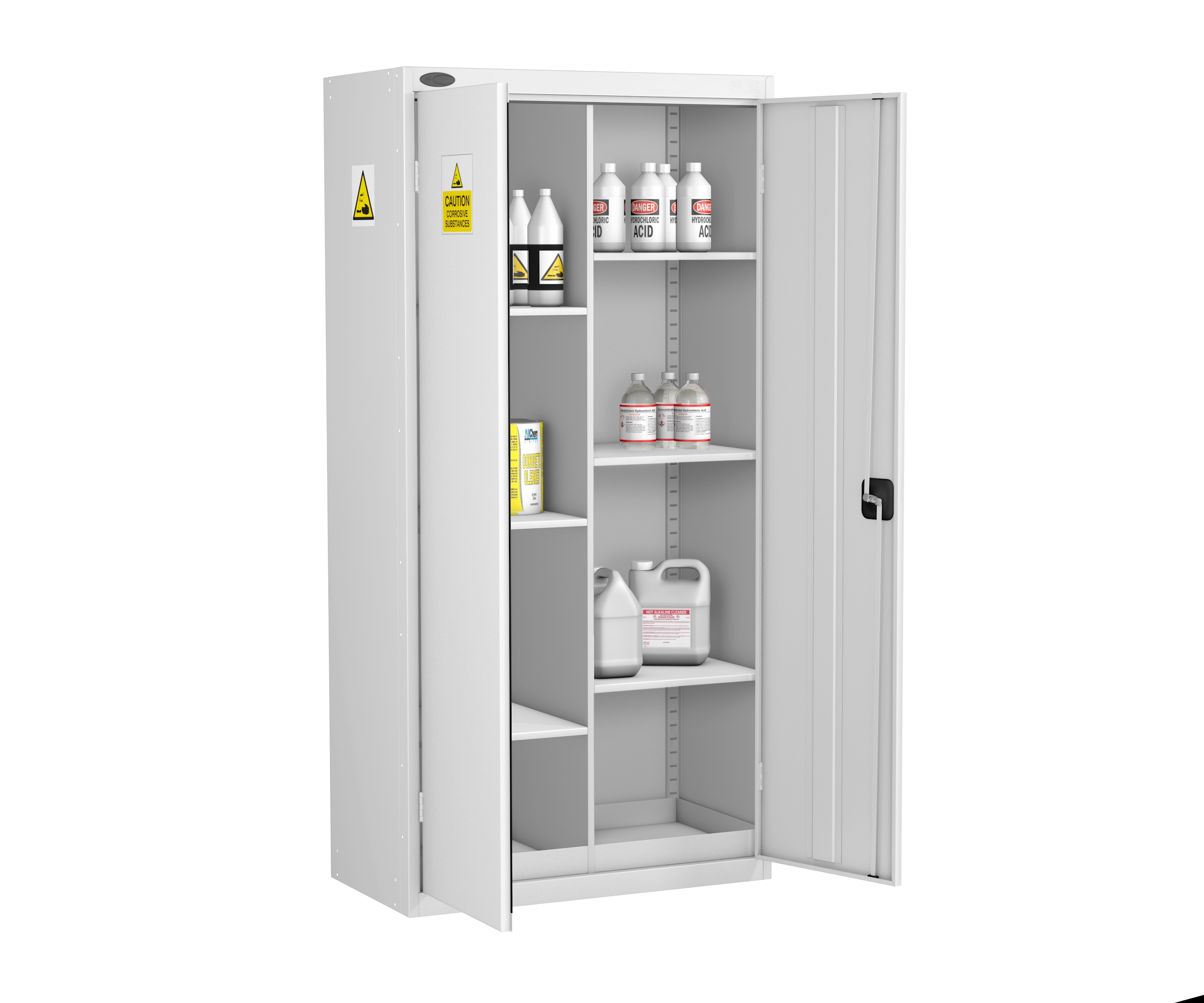 8 Compartments ACID + Alkali Cabinet