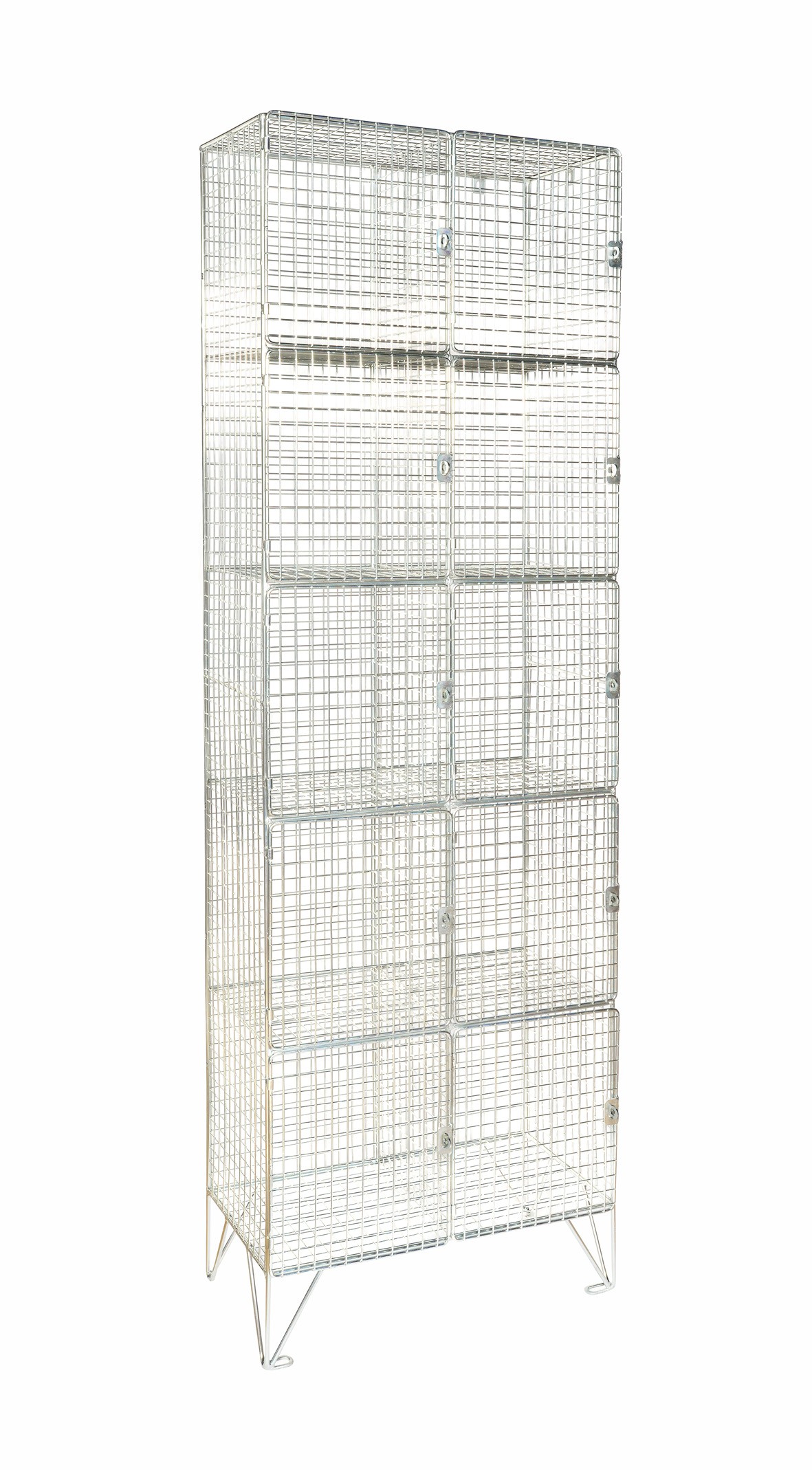 Economy Mesh Five Door Locker - Nest of 2