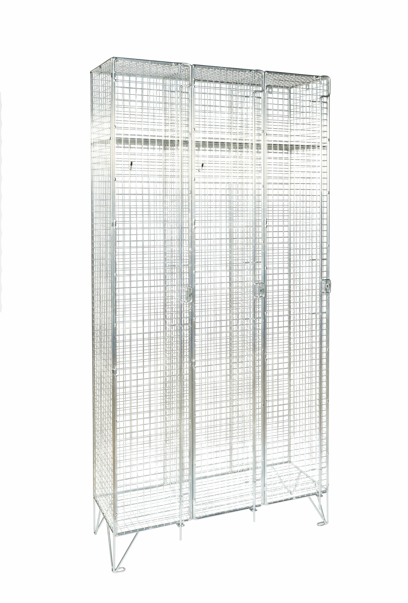 Economy Mesh Single Door Locker - Nest of 3