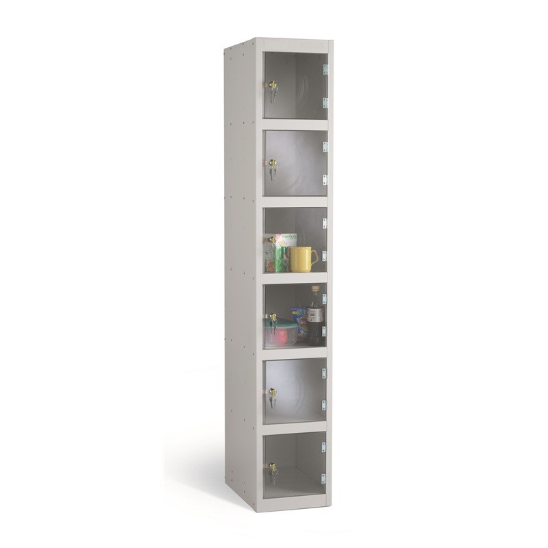 Clear View Perspex Door Six Door Locker