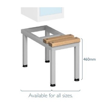 School Pure 460mm Locker Seat Bench Stand