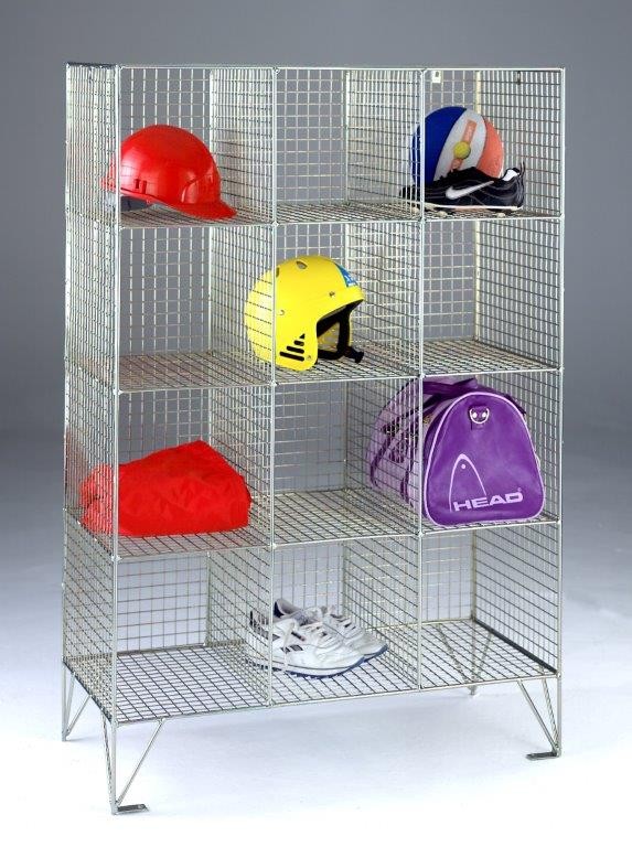 No Doors 12 Compartment Mesh Personal Effects Locker