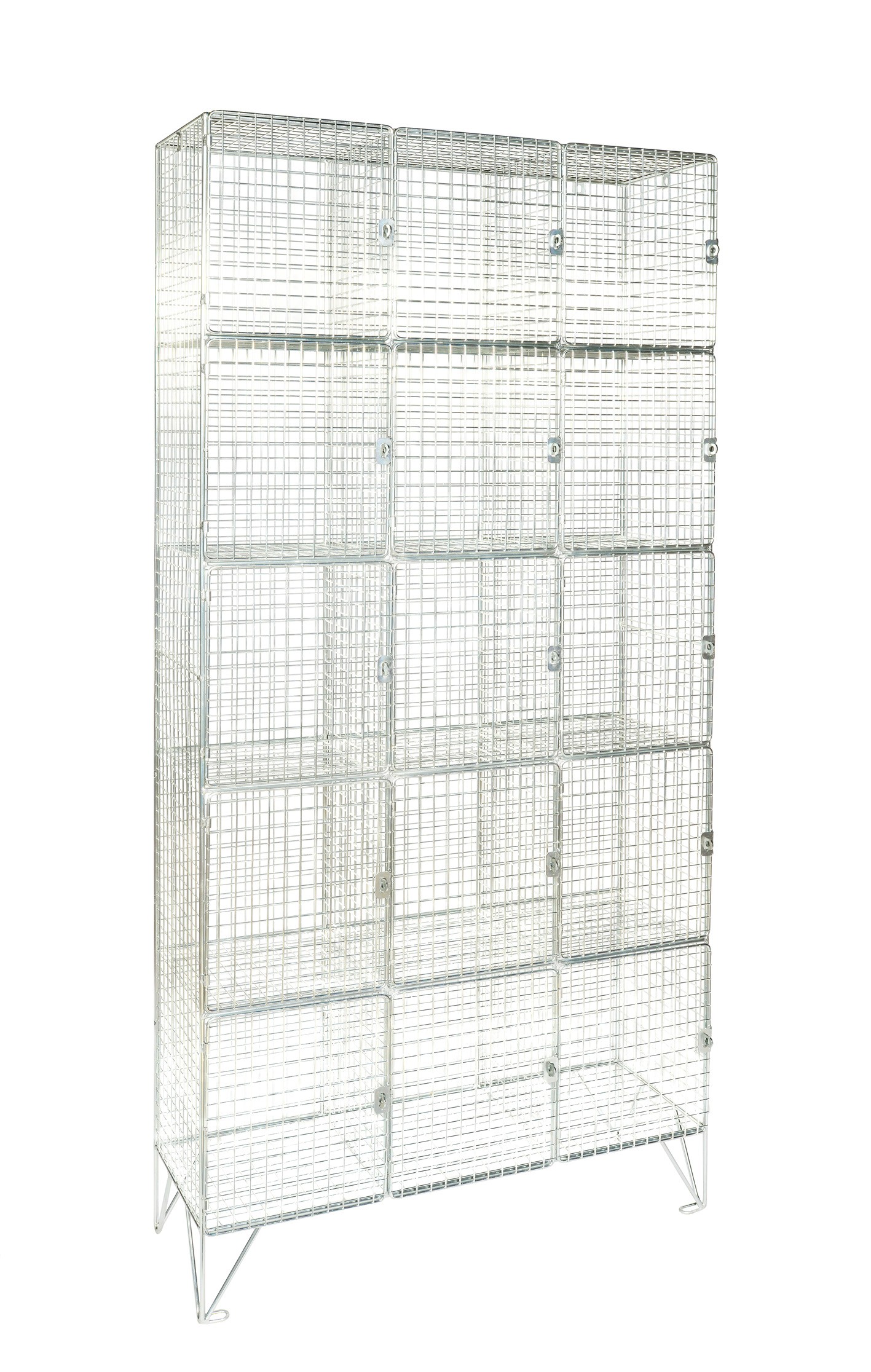 Economy Mesh Five Door Locker - Nest of 3