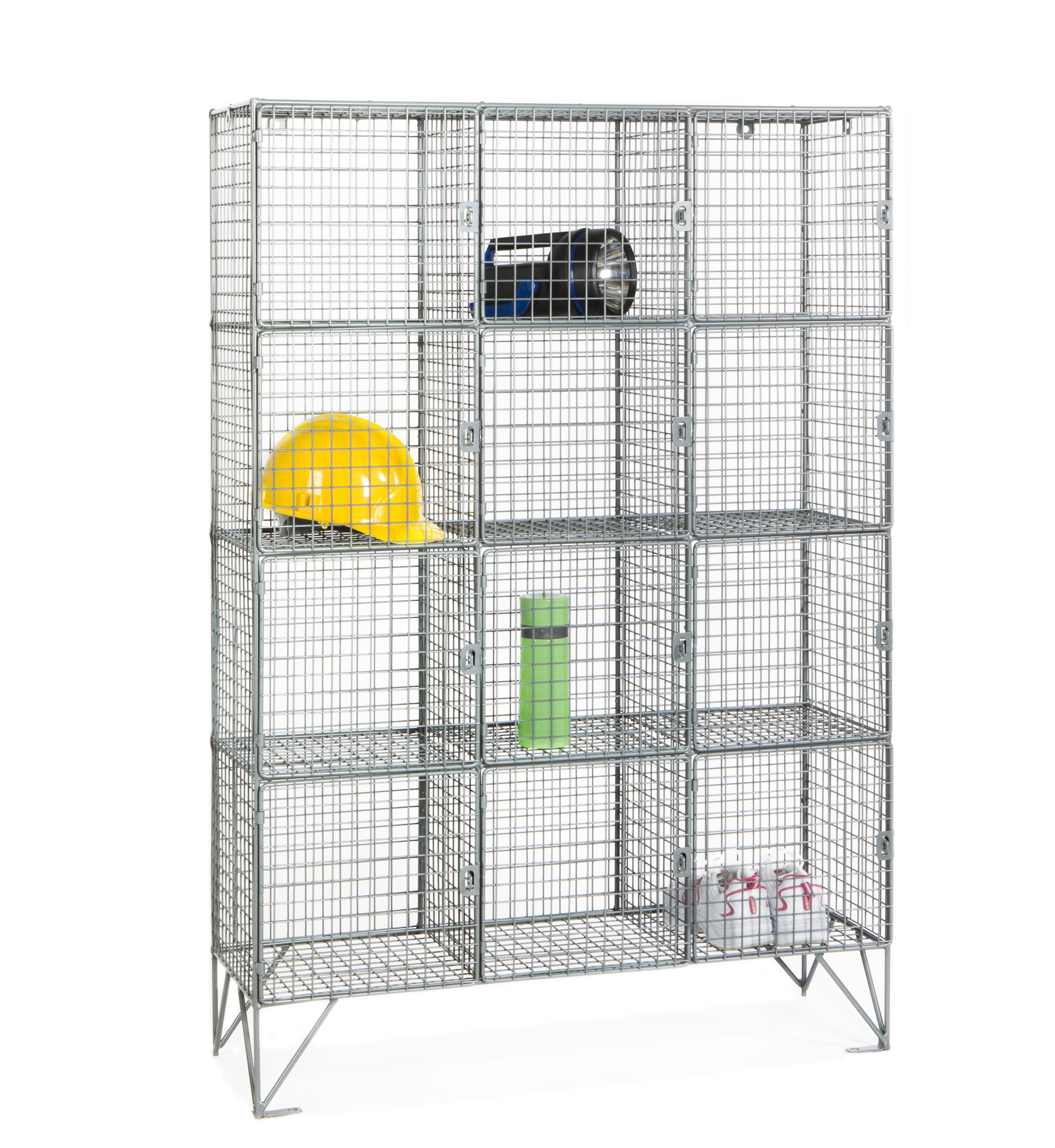 12 Door 12 Compartment Mesh Personal Effects Locker