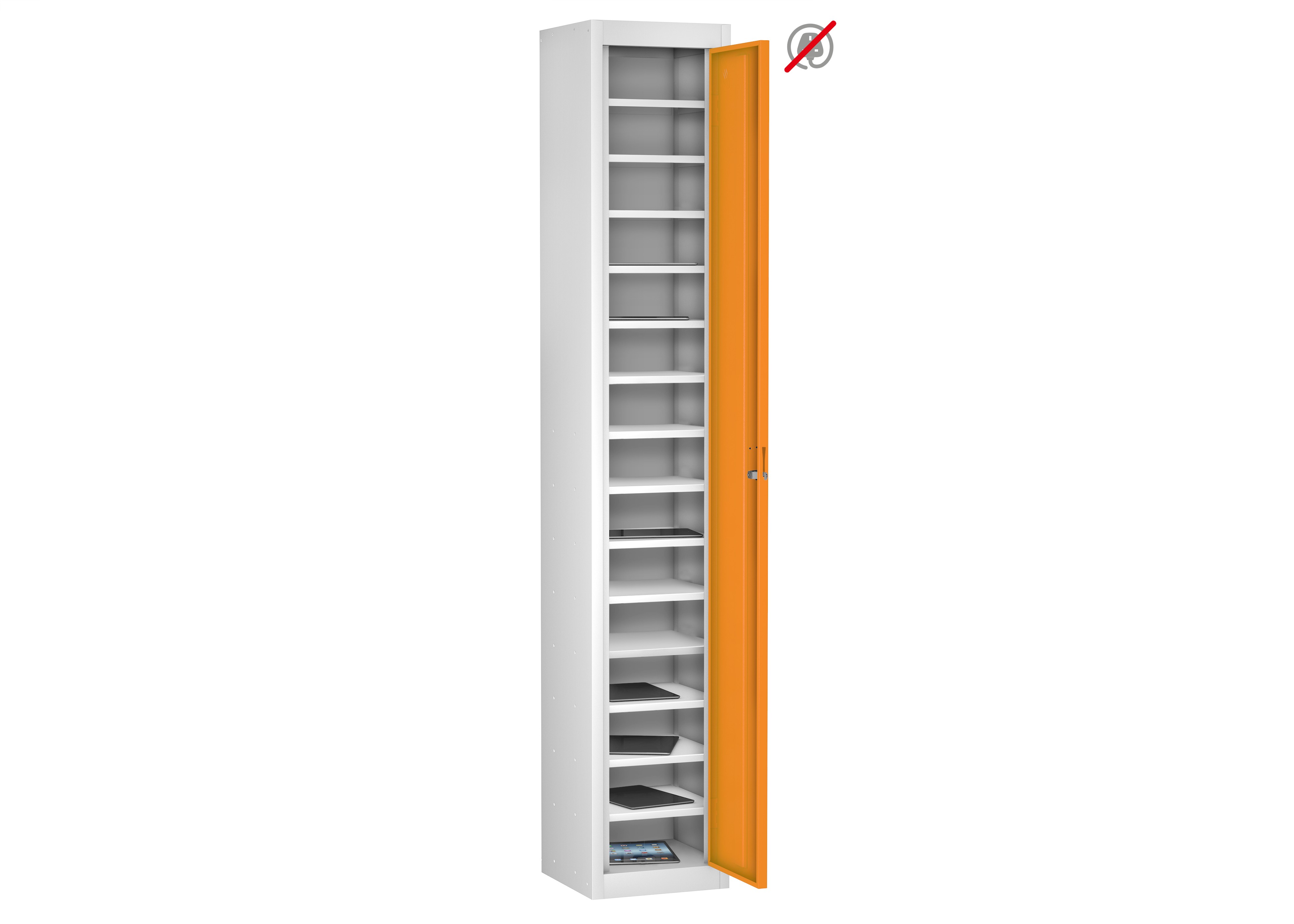 School Single Door 15 Compartment Non-Charging Locker