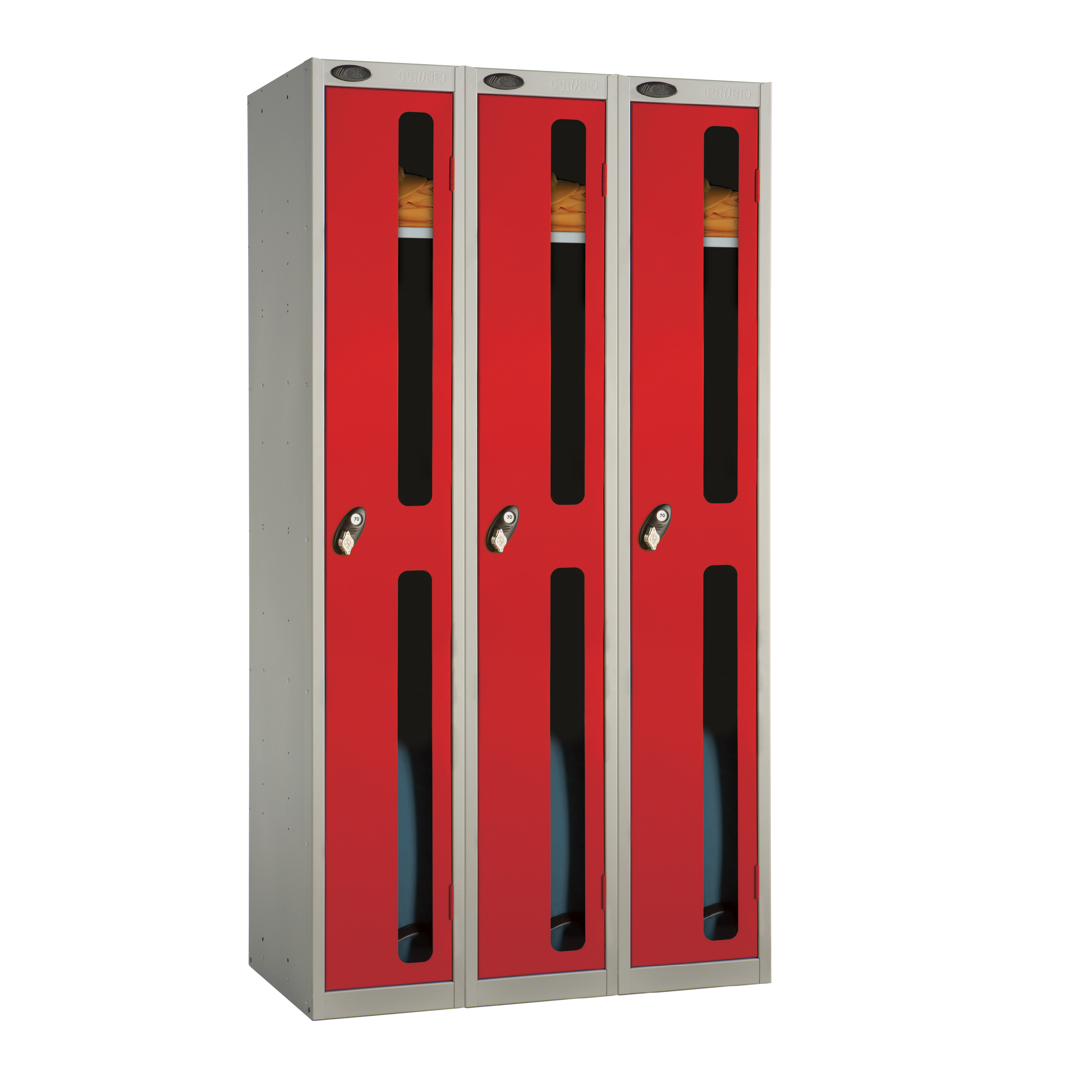 One Door Vision Panel Locker - Nest of 3