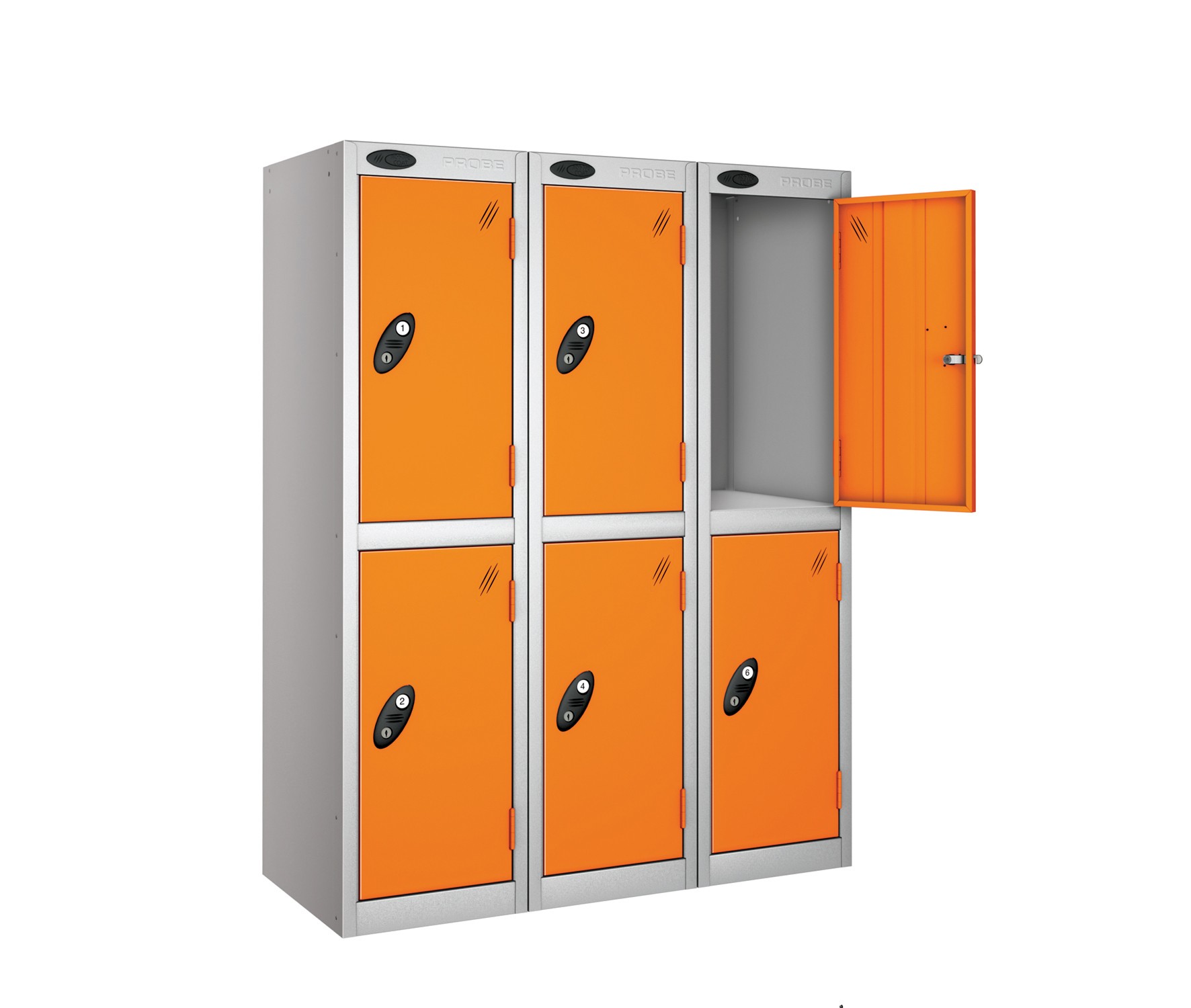 Two Doors Low Locker - Nest of 3